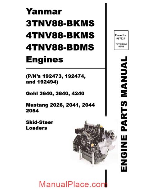 yanmar 3tnv88 manual